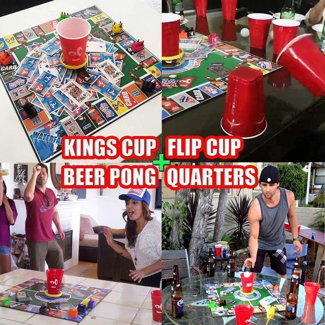 Drink-a-palooza tabletop game: combines "old-school" + "new-school"