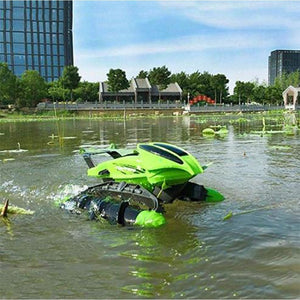 Amphibious remote control boat remote control car electric thread