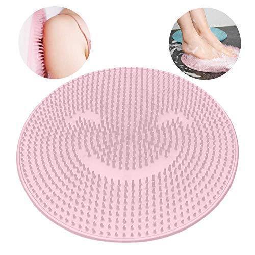 Bathroom Mat,Silicone Non-Slip Back Massage Pad,Foot to The Dead Skin Wash Brush Bathroom Suction Cup