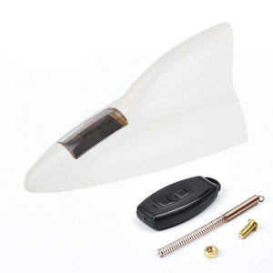 Car solar shark fin anti rear end warning light