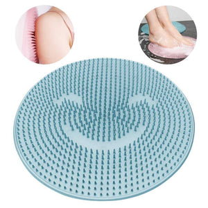 Bathroom Mat,Silicone Non-Slip Back Massage Pad,Foot to The Dead Skin Wash Brush Bathroom Suction Cup