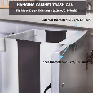 Hanging Trash Can for Kitchen Cabinet Door