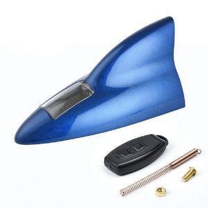 Car solar shark fin anti rear end warning light