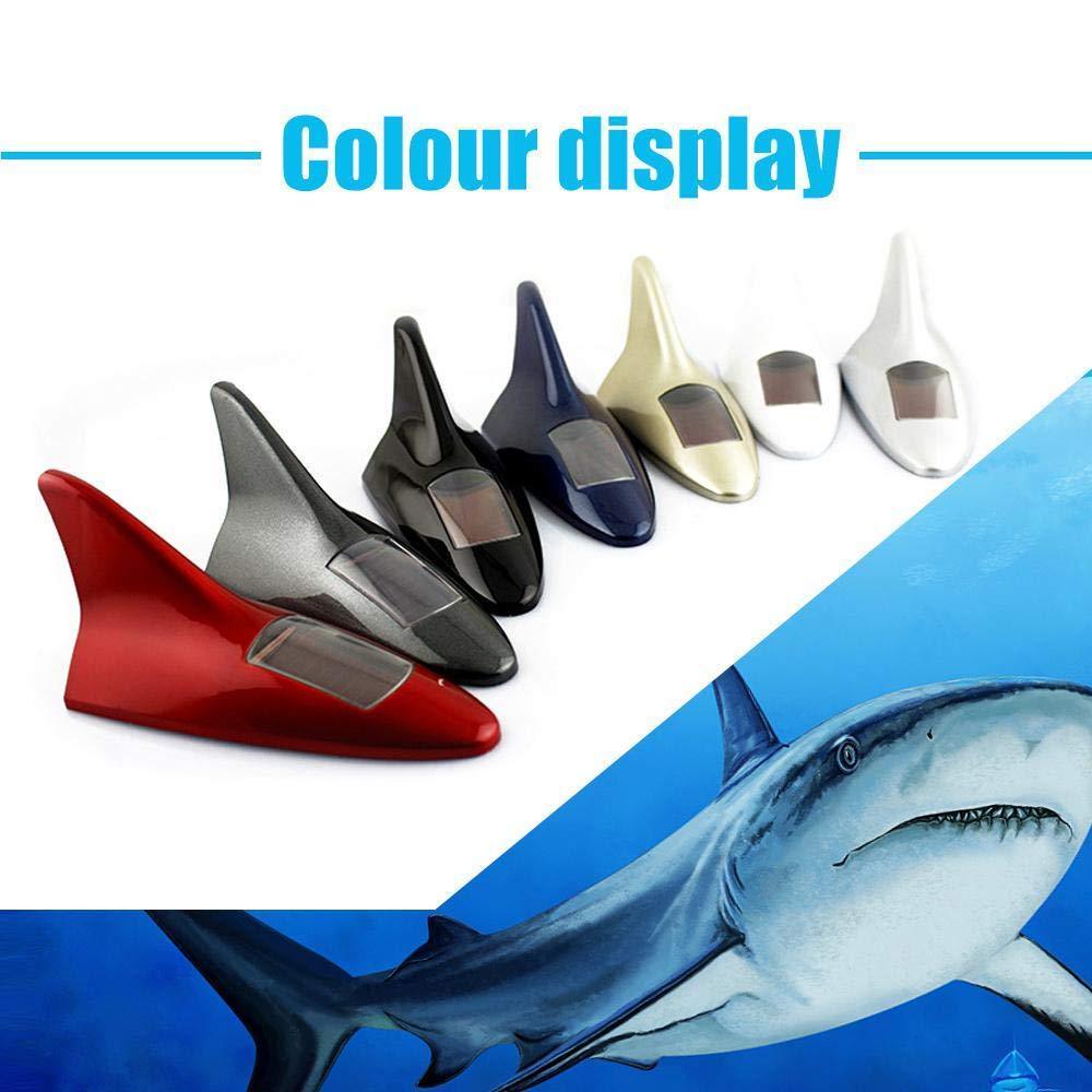Car solar shark fin anti rear end warning light