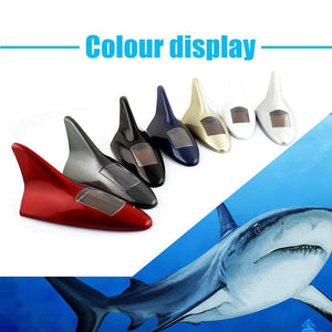 Car solar shark fin anti rear end warning light
