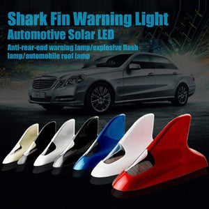 Car solar shark fin anti rear end warning light