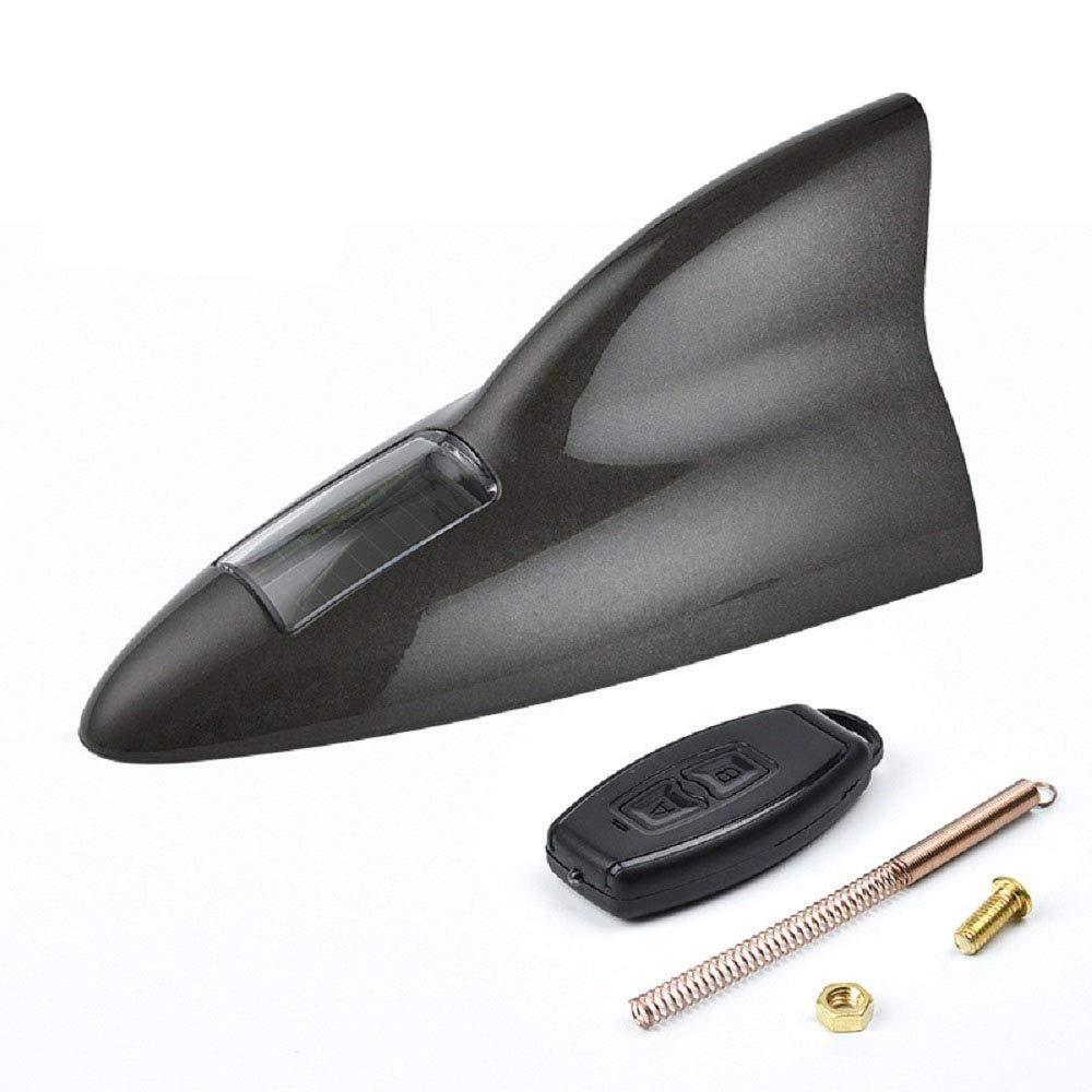 Car solar shark fin anti rear end warning light