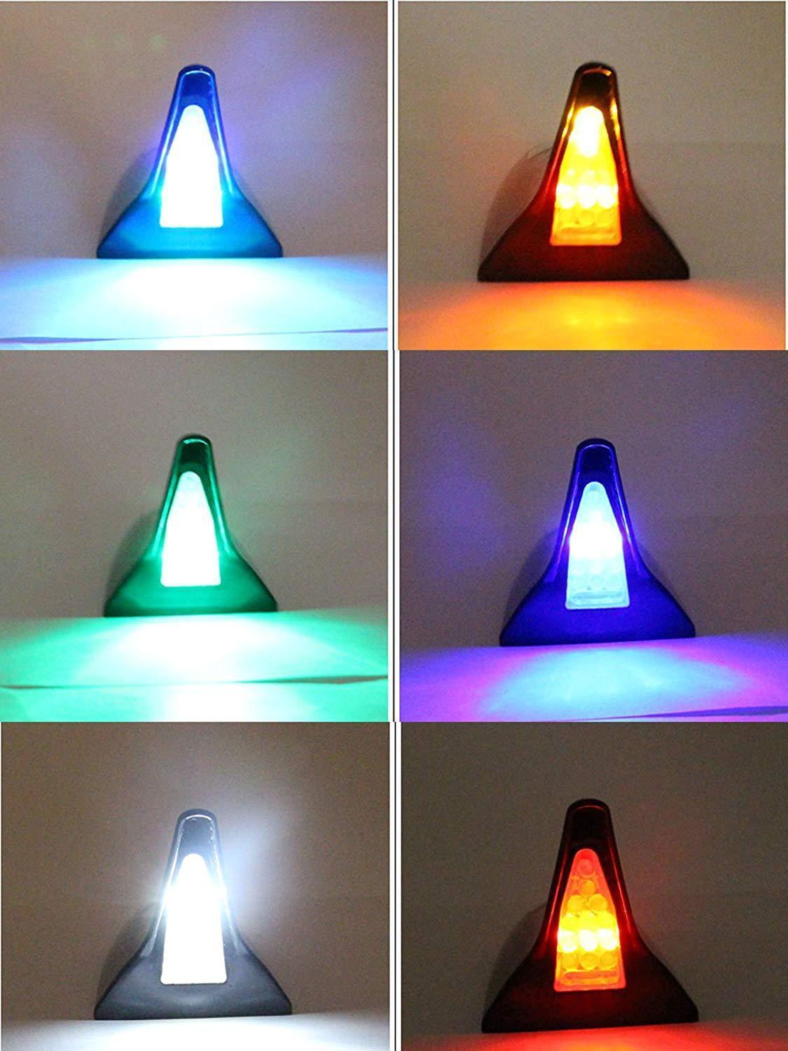 Car solar shark fin anti rear end warning light