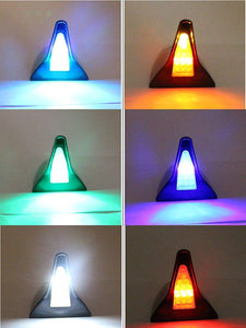 Car solar shark fin anti rear end warning light