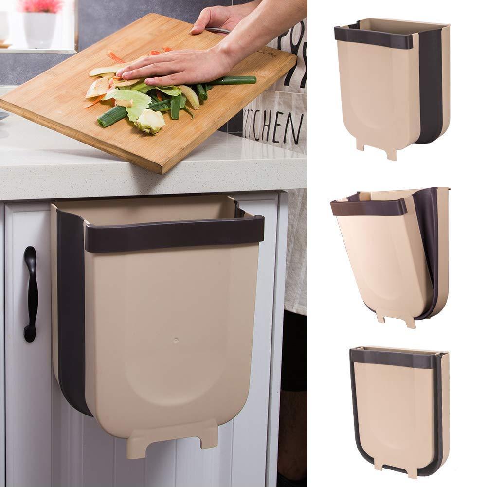Hanging Trash Can for Kitchen Cabinet Door