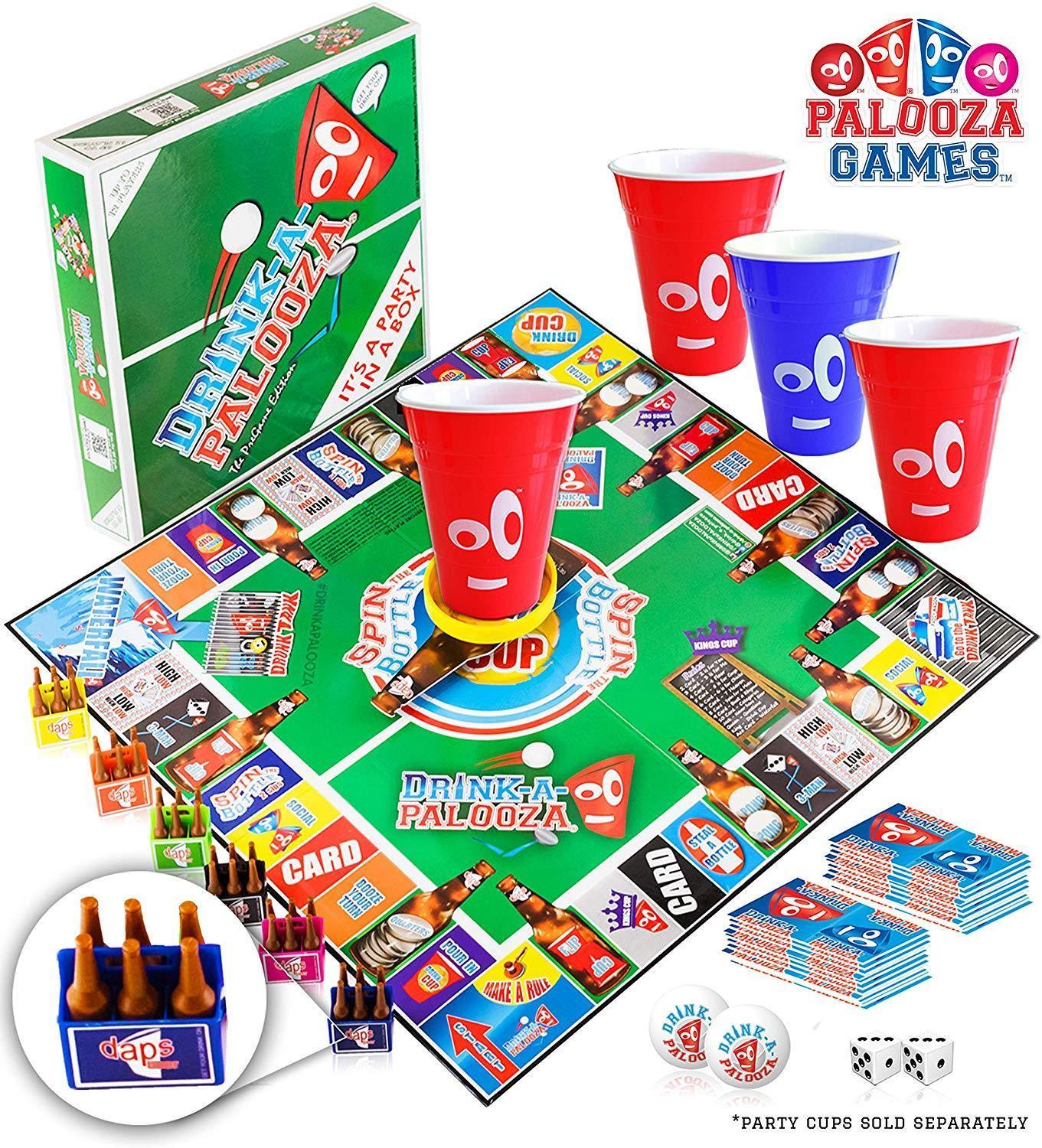 Drink-a-palooza tabletop game: combines "old-school" + "new-school"