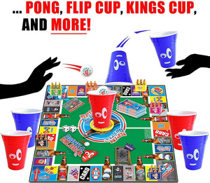 Drink-a-palooza tabletop game: combines "old-school" + "new-school"