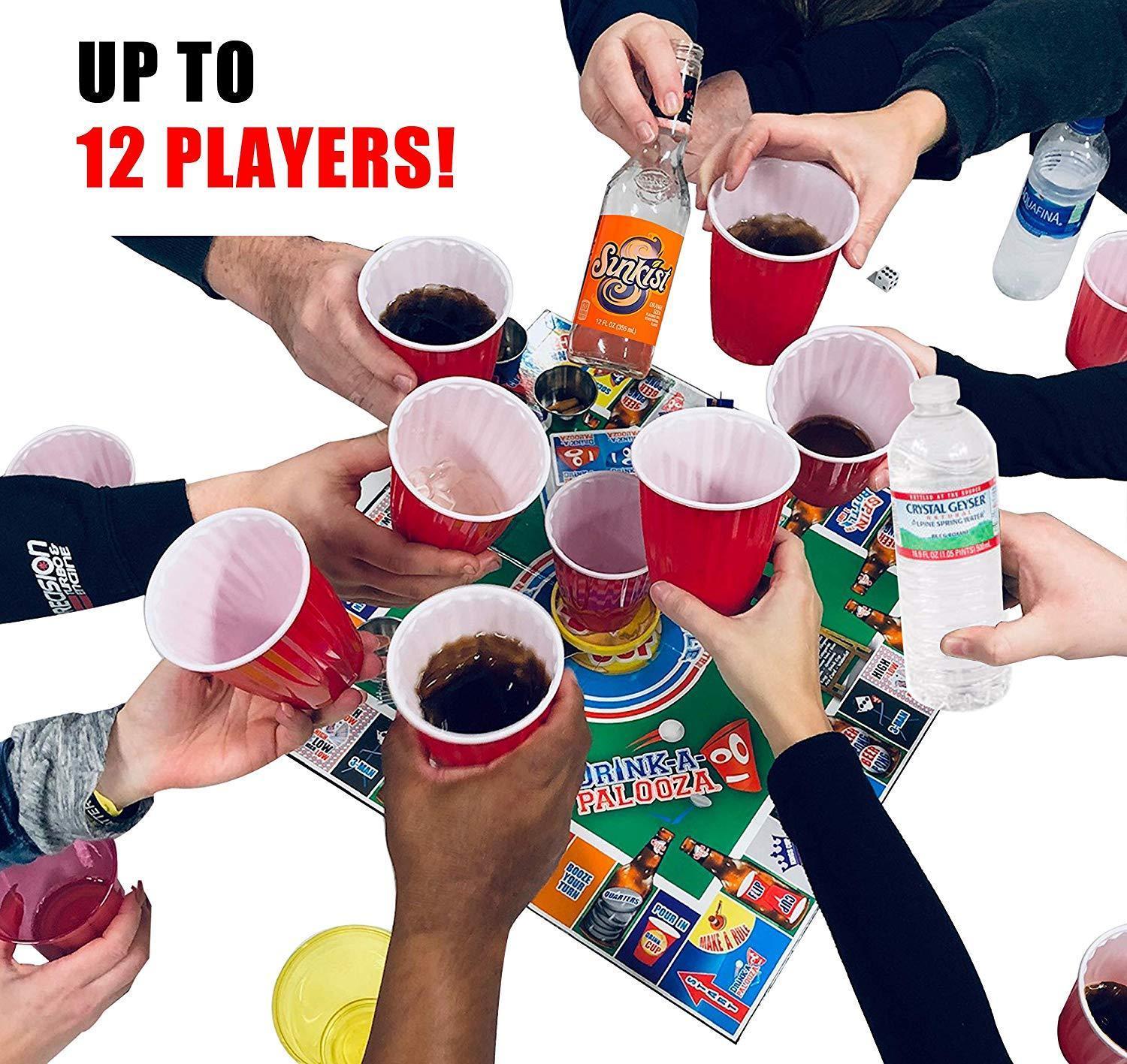 Drink-a-palooza tabletop game: combines "old-school" + "new-school"