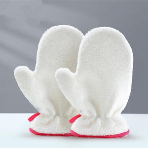 Bamboo Fiber Dishwashing Dish Cloth Gloves for Kitchen Cleaning,Thick, Heat Resistant, Waterproof