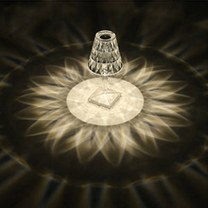 Diamond Acylic Table Lamp Night Light Italy Princess Deck Lamp Modern Atmosphere Touch Table Lamp Home Bedroom Bar Cafe